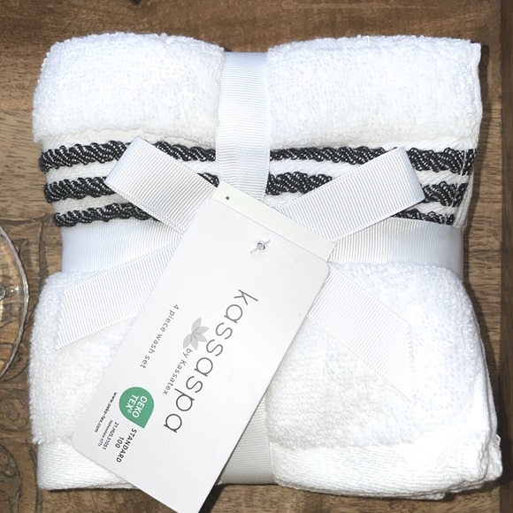 πHP~Beautiful Crisp White plush bath towel set NWT! π - Picture 6 of 12